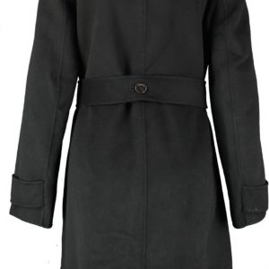 Calvin klein lange zachte zwarte nette winterjas wol polyamide