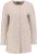 Only beige gevoerde deels wollen boucle winterjas drukknopen – valt ruim