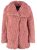 Catwalk junkie zachte relaxed fit roze winterjas – sluit met 2 haakjes